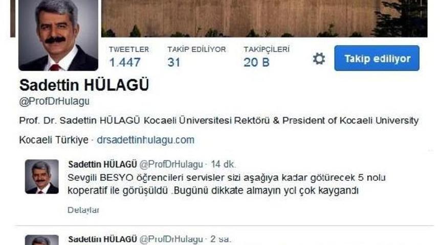 Rekt&ouml;rden &Ouml;ğrencilere G&uuml;l&uuml;c&uuml;kl&uuml; Ve Kalpli Tweet: Kar Yağışı Devam Etmeyecek, L&uuml;tfen Tatil Modundan &Ccedil;ıkın