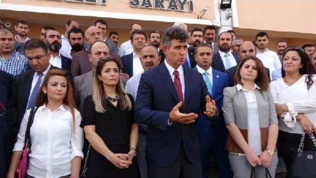 Feyzioğlu Ve Avukatlardan Baro Başkanı'na Saldırı Protestosu (2)