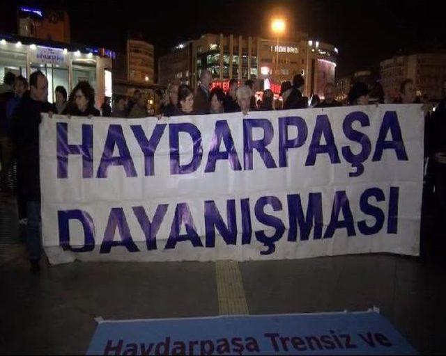 Haydarpaşa garı için eylem... 1