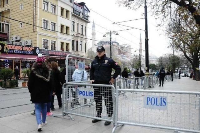 Papa için sultanahmet ve ayasofya'da geniş güvenlik önlemi