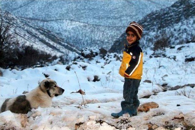 Karda Mahsur Kalan Köylülerin Imdadına Ekipler Yetişti