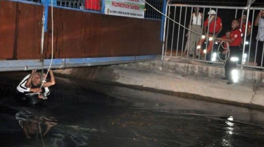 Otomobil Kanala U&ccedil;tu: 1 Yaralı