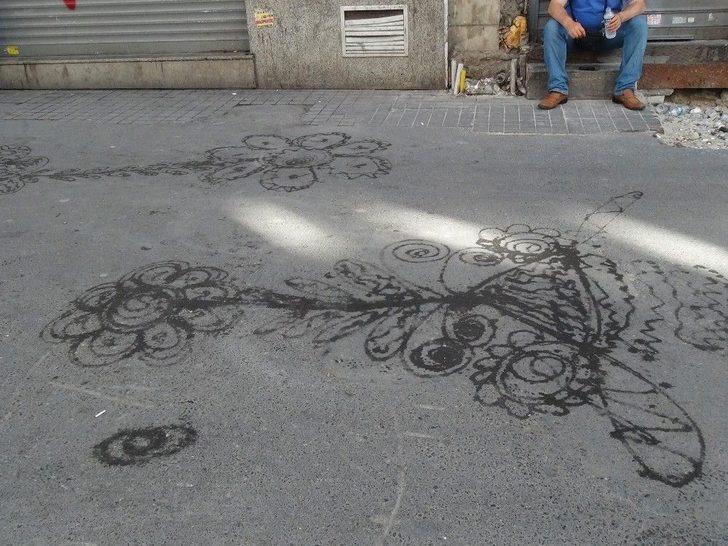 (özel Haber) Suriyeli Çocuklardan İstiklal Caddesi’nde Su İle Sanat G3