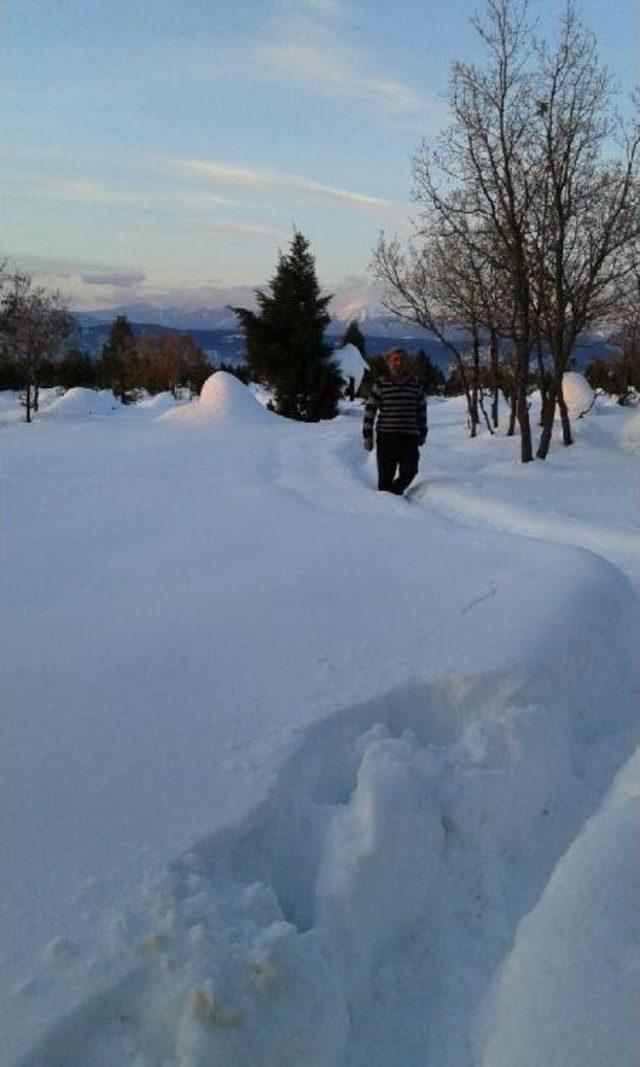 Mahsur Kalan &Ccedil;obana Ulaşan Jandarma Yiyecek Bıraktı 2