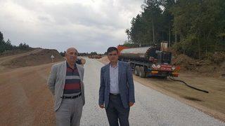Başkan Yalçın, Ahı Dağı Yolundaki Çalışmaları Yerinde İnceledi