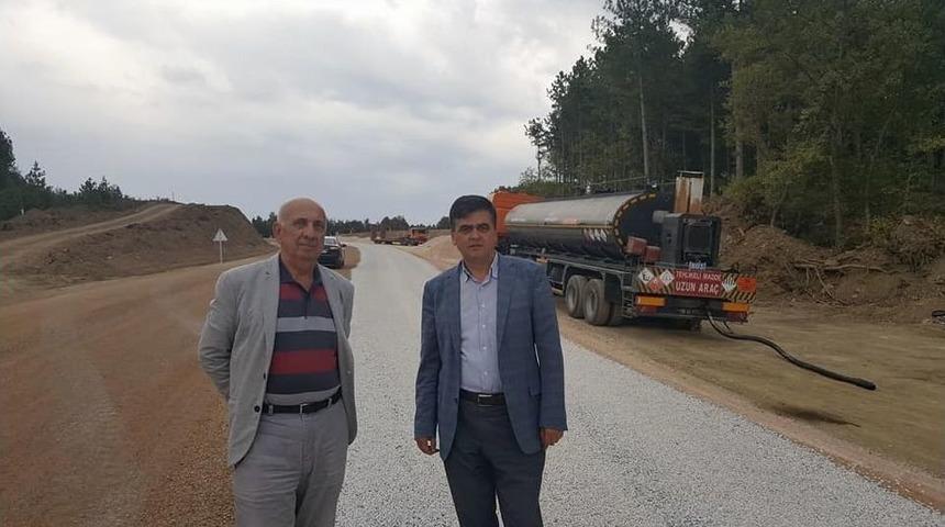 Başkan Yal&ccedil;ın, Ahı Dağı Yolundaki &Ccedil;alışmaları Yerinde İnceledi