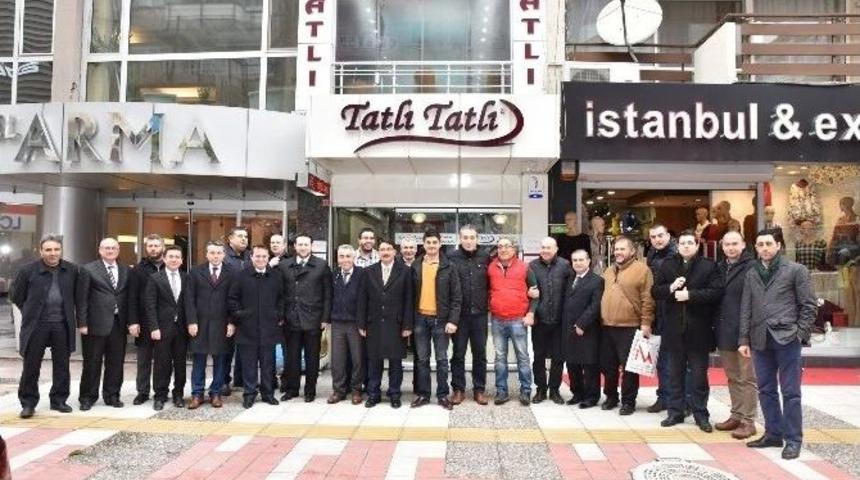 Başkan &Ccedil;elik Esnafla Buluştu