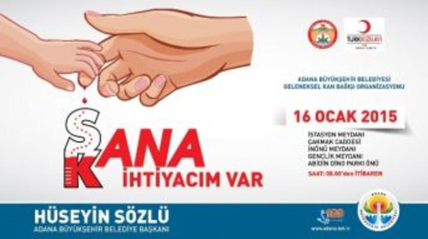 Adana&rsquo;da Kan Bağışı Kampanyası