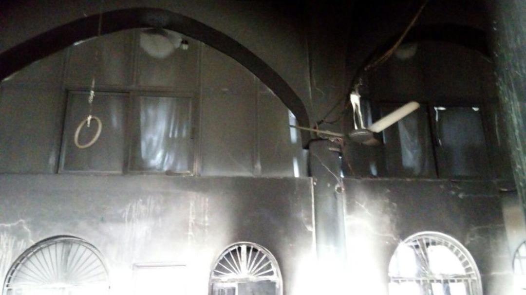 1 Ayda 2 Kere Soyulan Camide Yangın &Ccedil;ıktı