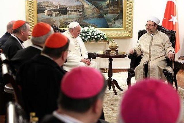 Diyanet işleri başkanı g&ouml;rmez den papa francesco ya tarihi mektup 2