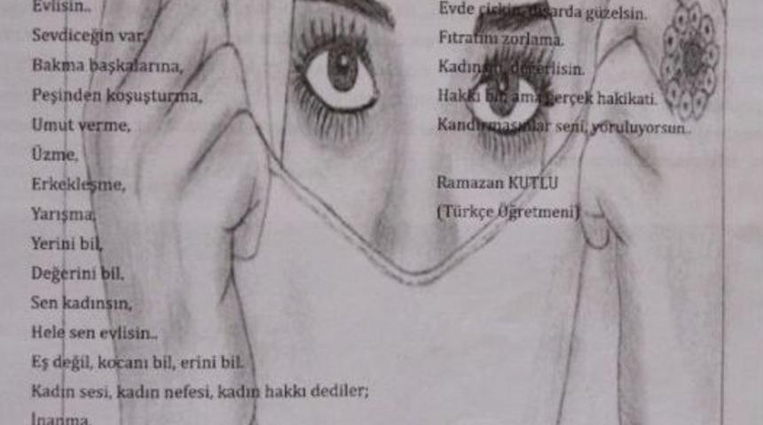 Okul Dergisindeki Şiirde &Ccedil;alışan Kadına Hakaret Iddiası