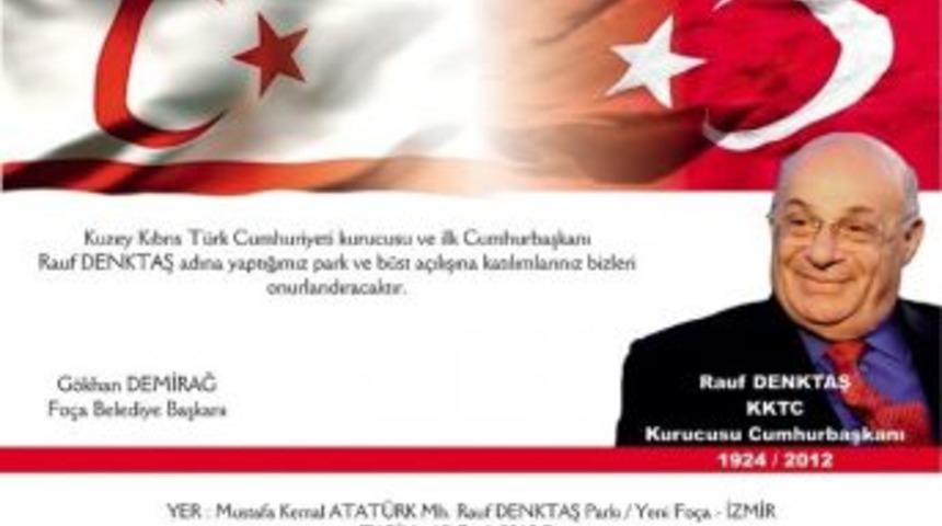 Fo&ccedil;a&rsquo;ya Rauf Denktaş Parkı