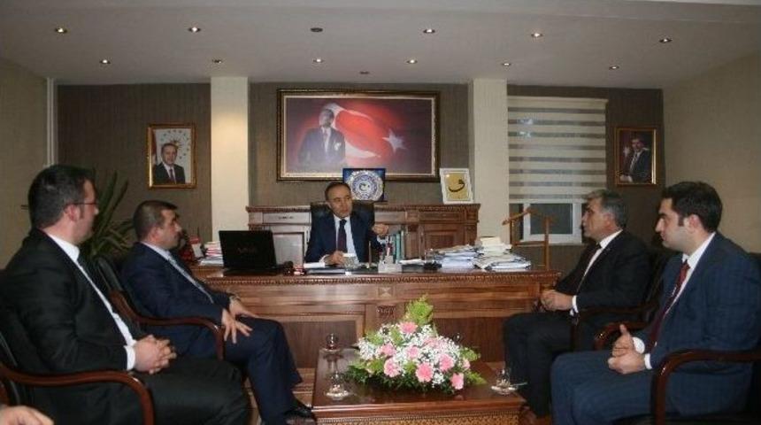 Mhp Y&ouml;neticilerinden Vali Altıparmak&rsquo;a Nezaket Ziyareti