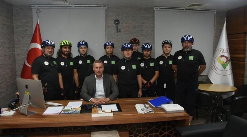 Bisiklet&ccedil;ilere Belediyeden Destek