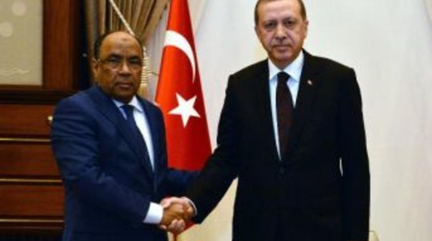 Moritanya Dışişleri Ve İşbirliği Bakanı Teguedi Cumhurbaşkanlığı Sarayı'nda