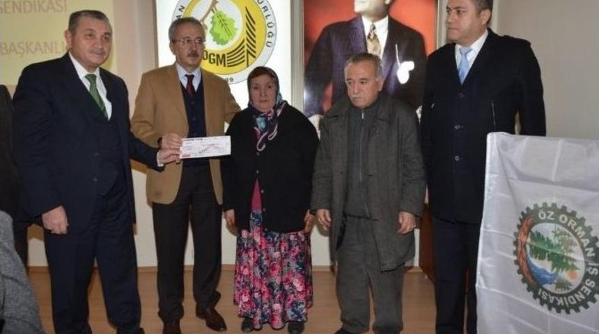 Hayatını Kaybeden Orman İş&ccedil;isinin Ailesine Ferdi Kaza Tazminatı &Ouml;dendi