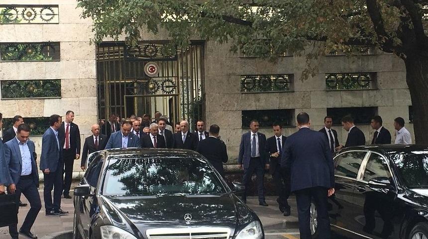 Tbmm Başkanı İsmail Kahraman İle Başbakan Binali Yıldırım G&ouml;r&uuml;şt&uuml;