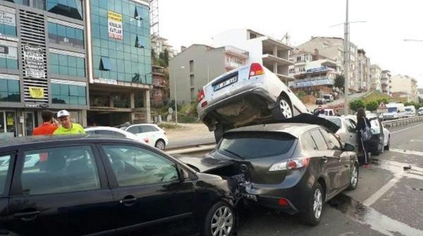 Tekirdağ'da Zincirleme Kaza: 7 Yaralı
