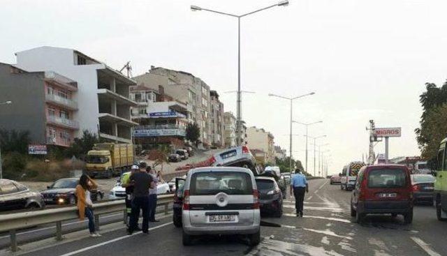 Tekirdağ'da Zincirleme Kaza: 7 Yaralı