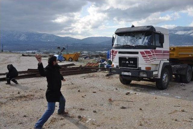 Taş Ocağı Şantiyesini Basan K&ouml;yl&uuml;lere Soruşturma 2