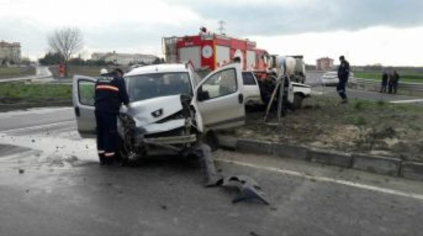 Tekirdağ&rsquo;da Trafik Kazası: 1 Yaralı