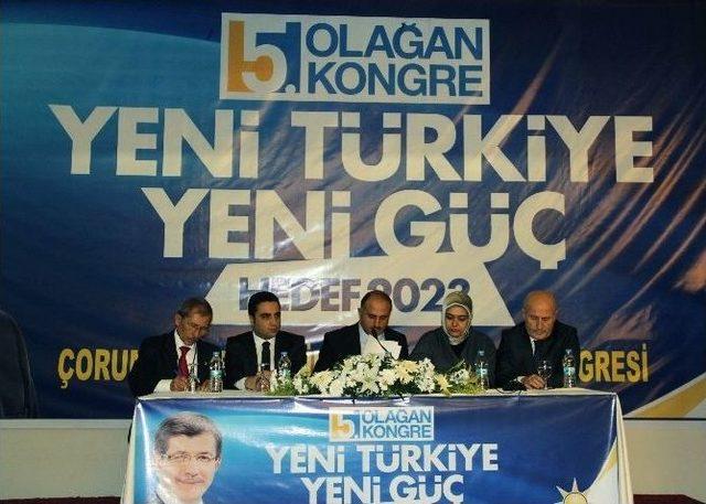 Bakan Eker, Ak Parti Çorum Merkez İlçe Kongresine Katıldı