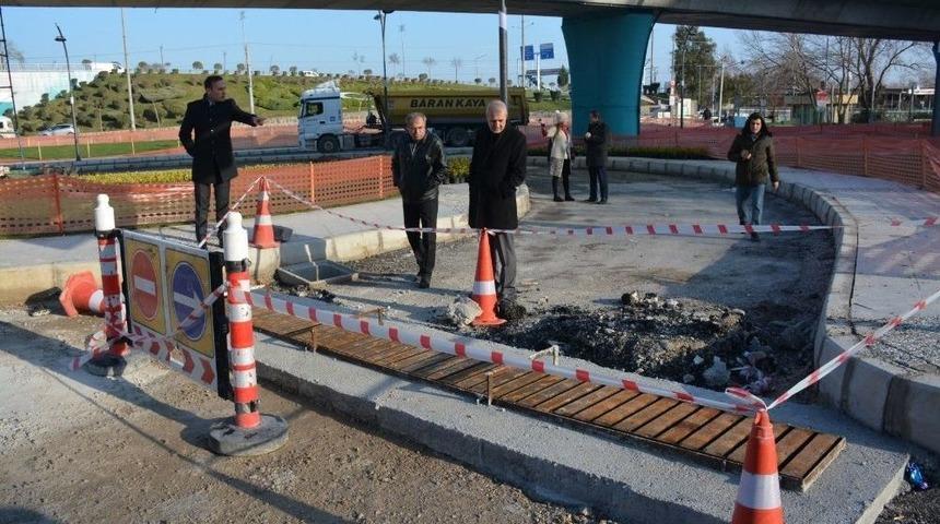 &Ouml;ğretmenevi K&ouml;pr&uuml;l&uuml; Kavşak Projesine Yakın Takip