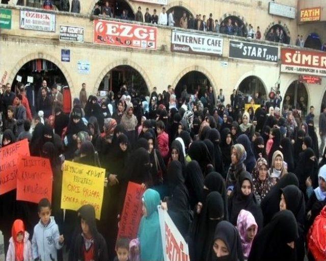 Hdp’nin Zincire Vurulmuş Çarşaflı Kadın Eylemine Tepki