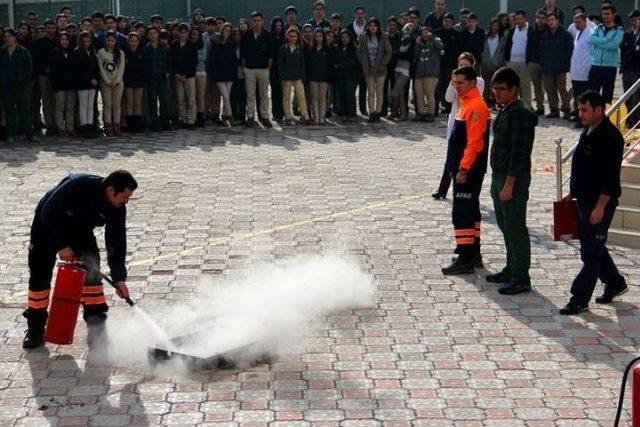 Afad’tan Deprem Ve Yangın Eğitim