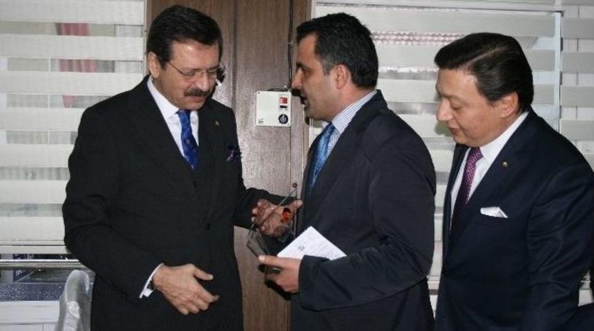 T&uuml;rk D&uuml;nyası İşbirliği &Ouml;d&uuml;l&uuml; Tobb&rsquo;ne