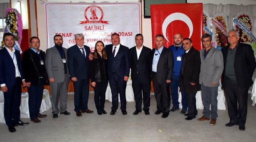 Salihli Esnaf Odası&rsquo;nda Başkan Makas&ccedil;ı 4. Kez Se&ccedil;ildi