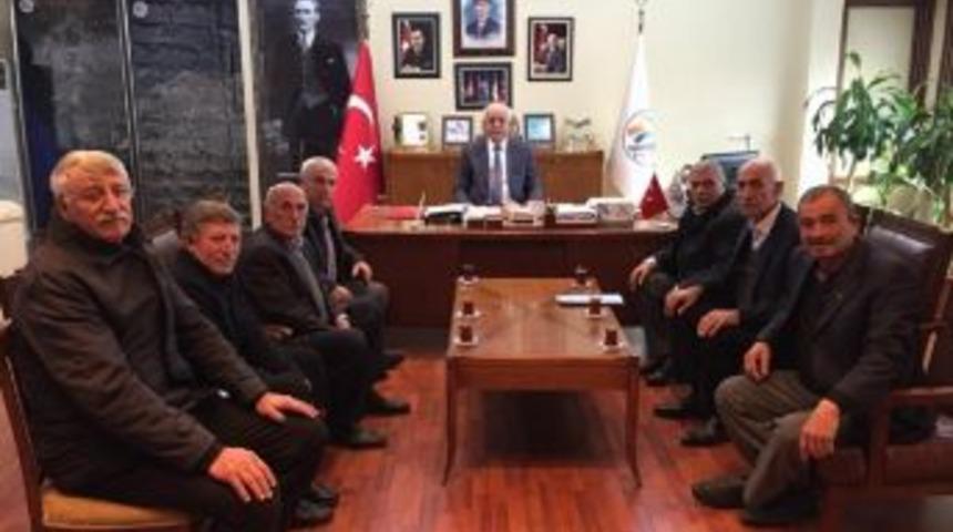 Muhtarlardan Başkan Seyfi Dingil’e Ziyaret