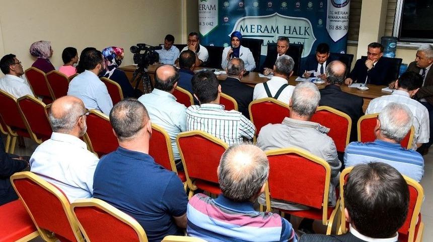 Meram&rsquo;da Halk Toplantıları S&uuml;r&uuml;yor
