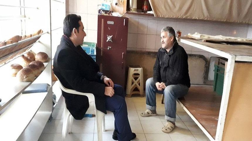 Kaymakam &Ouml;zerden, Esnafın Sorunlarını Dinledi