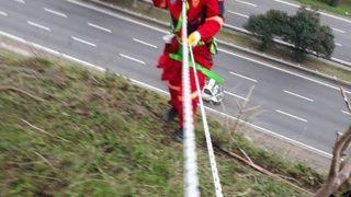 İtfaiyeden Keçi Kurtarma Operasyonu