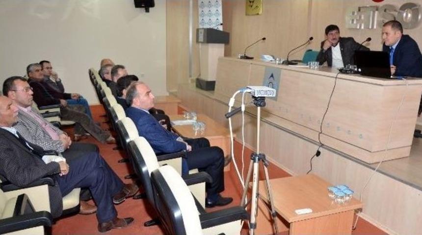 Etso Meclisi&rsquo;ne Kosgeb Destekleri Anlatıldı