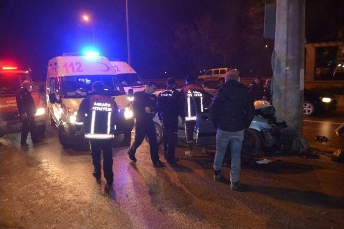 Başkent&rsquo;te Trafik Kazası: 4 Yaralı