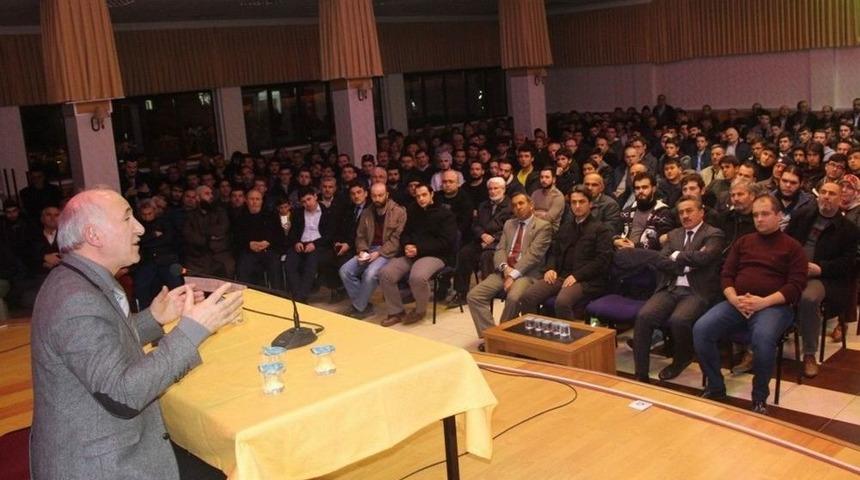 Tarih&ccedil;i-yazar Prof. Dr. Ahmet Şimşirgil Seydişehir&rsquo;de Konferans Verdi