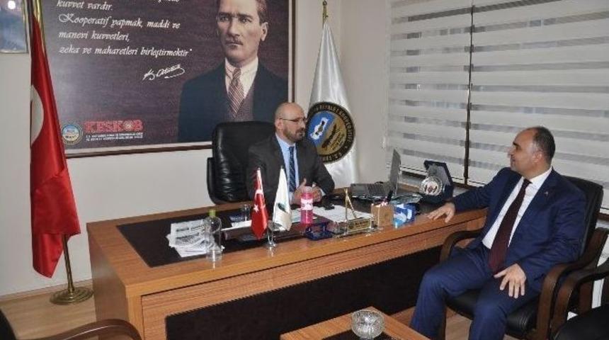 Vali G&uuml;naydın, Keskob&rsquo;u Ziyaret Etti