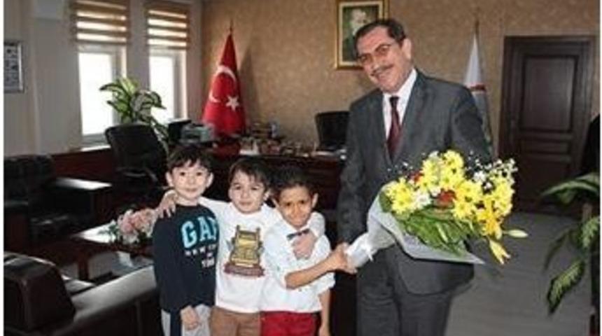 Minik &Ouml;ğrencilerden İl Tarım M&uuml;d&uuml;r&uuml;ne Ziyaret