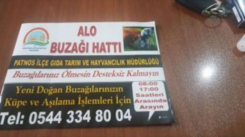 Patnos&rsquo;ta &rsquo;alo Buzağı Hattı&rsquo;