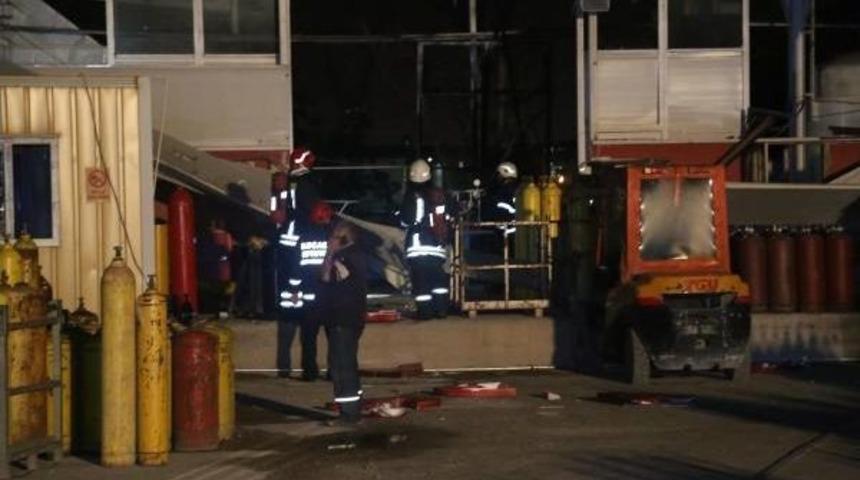 Gaz Dolum Tesisinde Patlama: 1 Yaralı