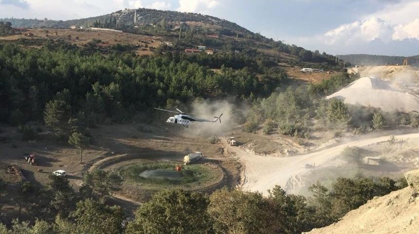 Soma&rsquo;da 5 D&ouml;n&uuml;ml&uuml;k Ormanlık Alan Zarar G&ouml;rd&uuml;