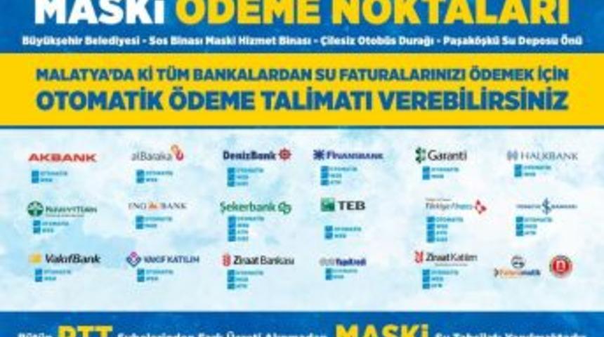 Maski&rsquo;den Fatura &Ouml;deme Kolaylığı