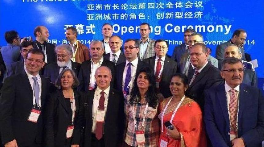 Eskişehir ve b&uuml;y&uuml;k&ccedil;ekmece belediyelerine &ccedil;in'de yapılan zirveden &ouml;d&uuml;l geldi