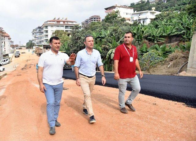 Alanya Belediyesi,k&uuml;&ccedil;&uuml;k Ve B&uuml;y&uuml;khasbah&ccedil;e Mahallelerinin Asfalt &Ccedil;alışmalarını Tamamladı 1