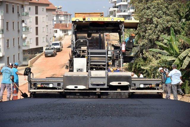 Alanya Belediyesi,k&uuml;&ccedil;&uuml;k Ve B&uuml;y&uuml;khasbah&ccedil;e Mahallelerinin Asfalt &Ccedil;alışmalarını Tamamladı 2