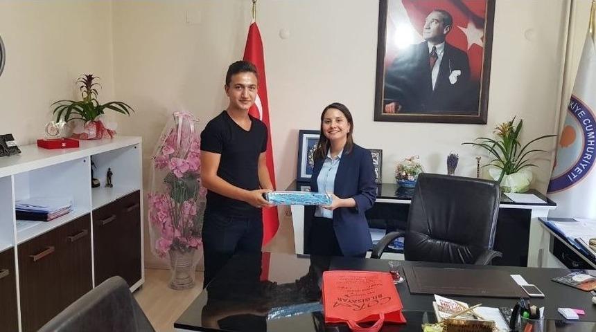 Lgs İl Birincisi, Kaymakam Turan&rsquo;ı Ziyaret Etti