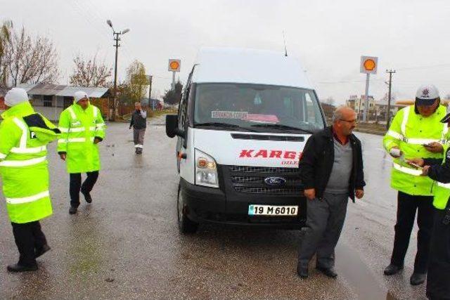 Çorum'da kış lastiği denetimi