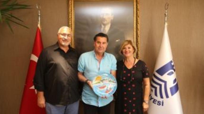 Bodrum Bri&ccedil; Kul&uuml;b&uuml;nden Başkan Kocadon&rsquo;a Ziyaret